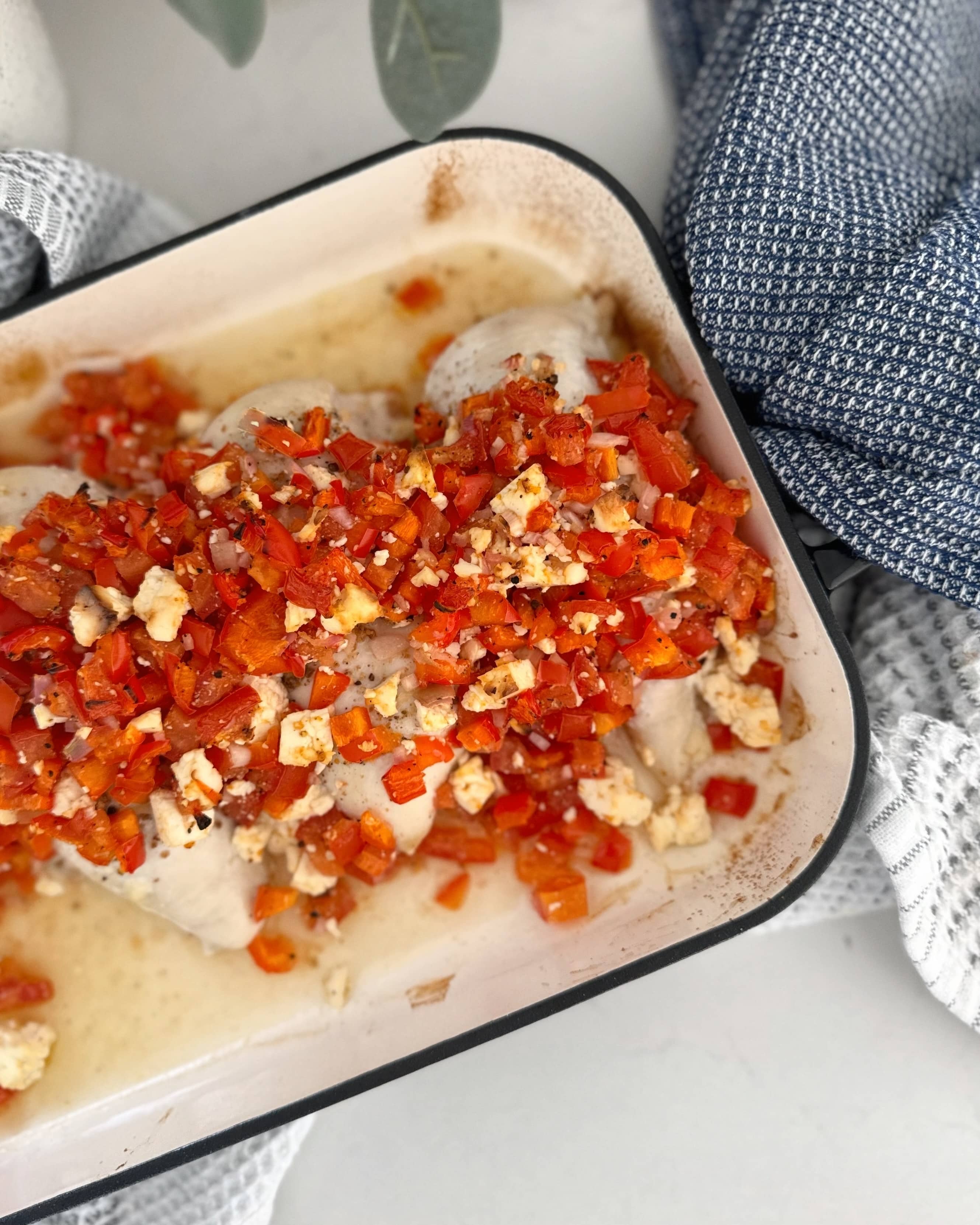 Casserole de poulet à la grecque