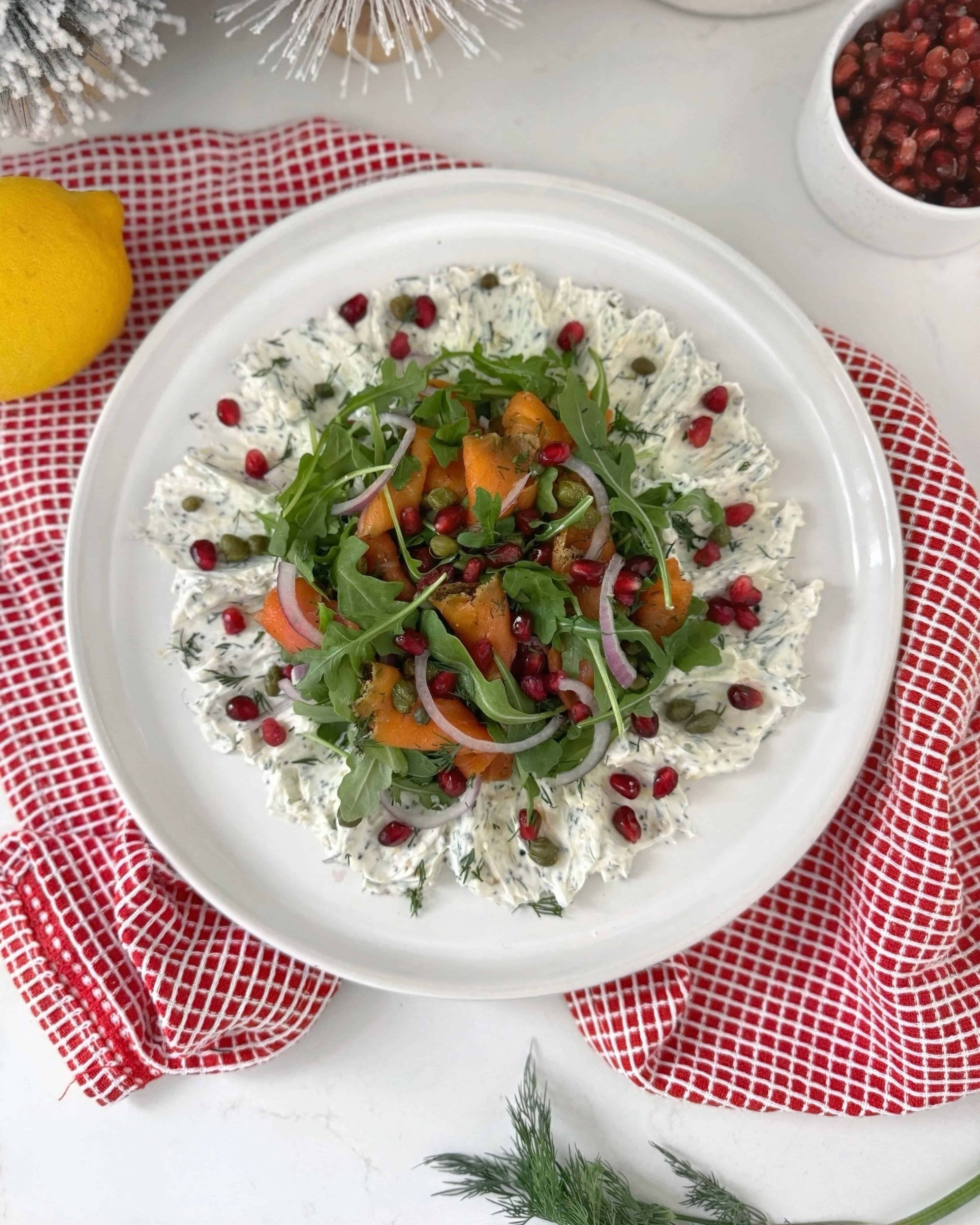 Trempette au fromage crémeux et saumon fumé