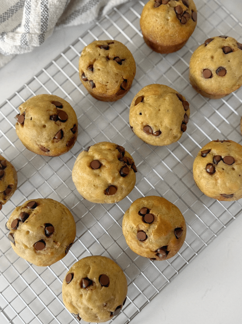 Muffins bananes et pépites de chocolat sans gluten