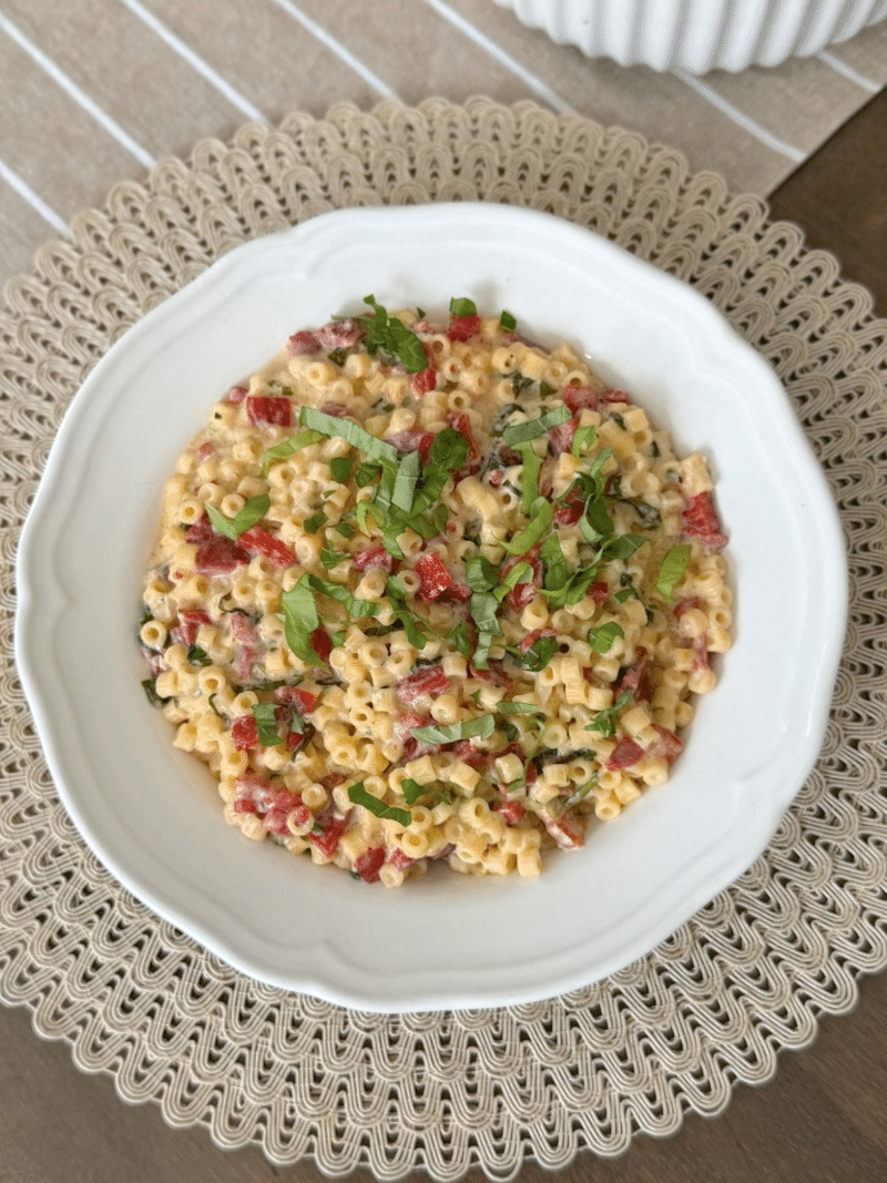 One Pot crémeux au Boursin et poivrons rôtis