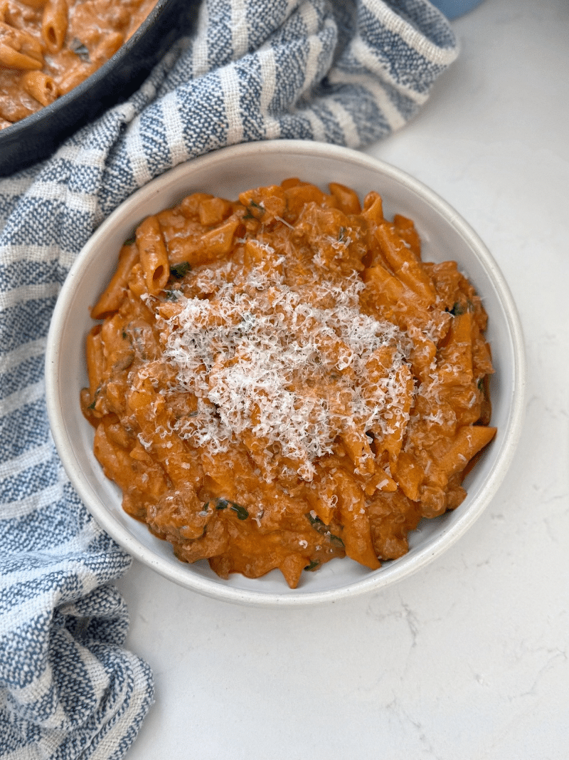 One-Pot de pâtes crémeuses au bœuf