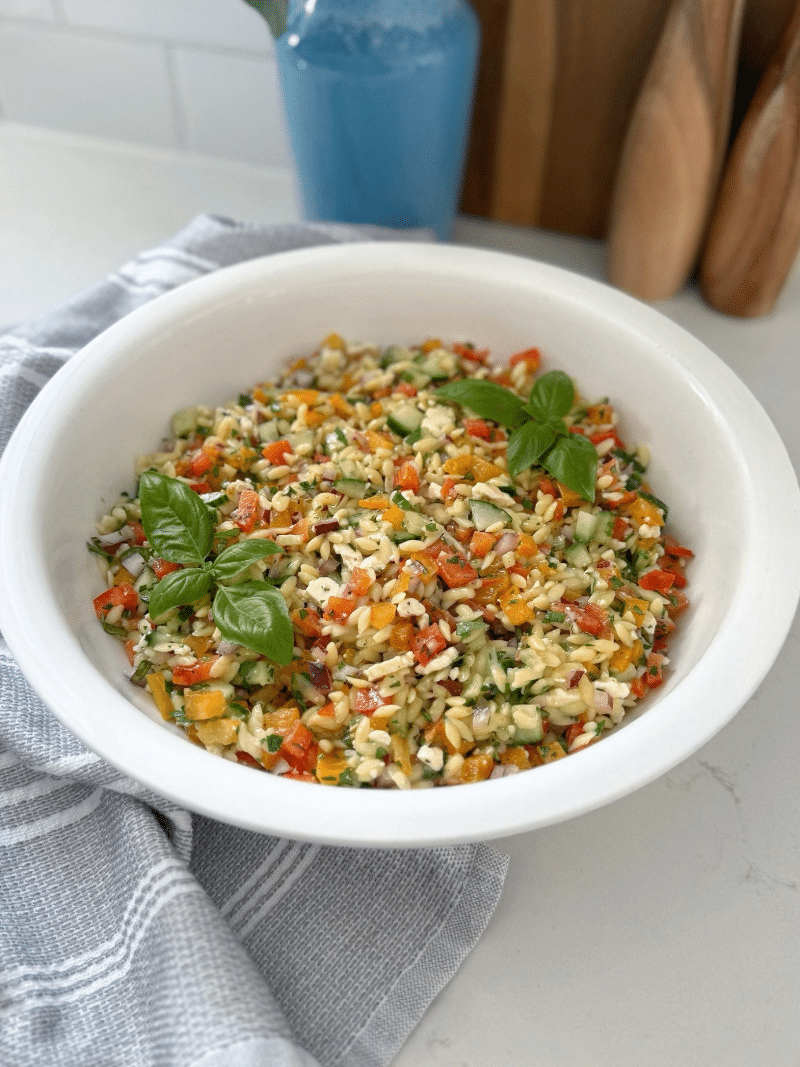 Salade d&rsquo;orzo d&rsquo;été express